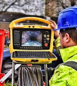 Photo of CCTV equipment used for a drain condition survey